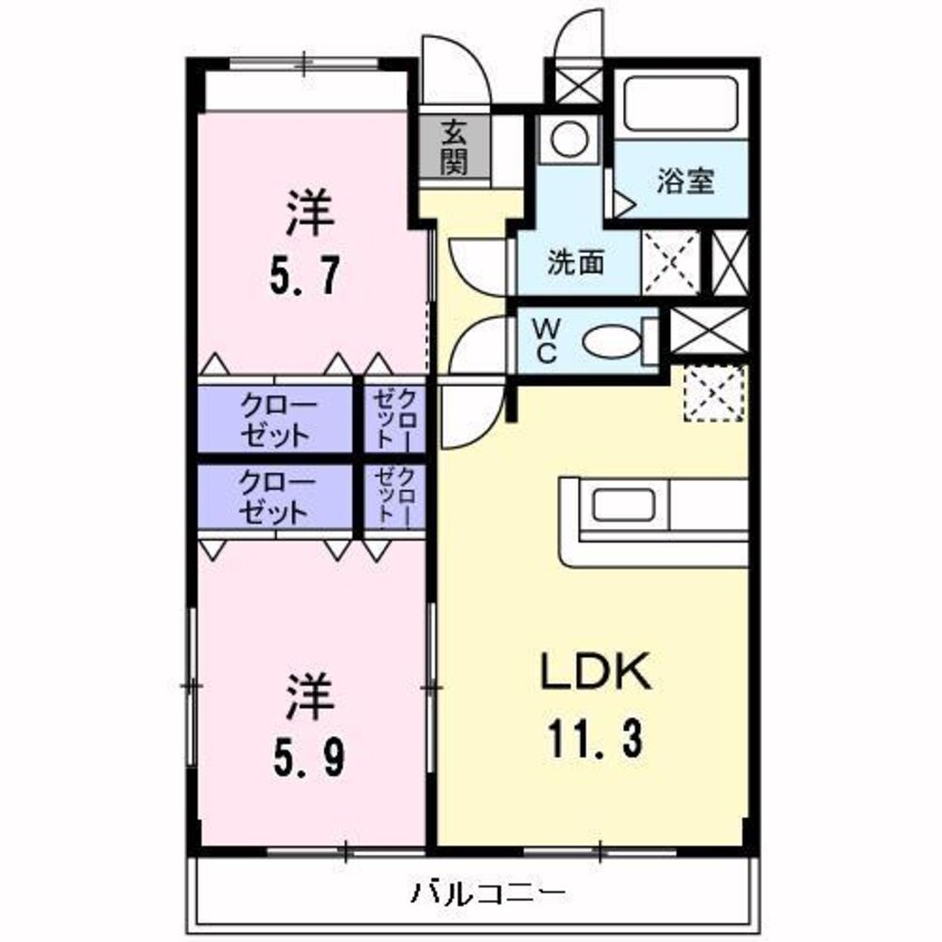 間取図 メゾン・ヌーヴォーＡ