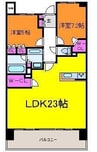 パストラルハイム萬代橋 2LDKの間取り