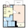 ドミールN 1Kの間取り
