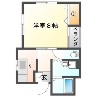 間取図 ハイライフ紫竹山Ａ