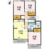 ニューハイツ幸 3LDKの間取り