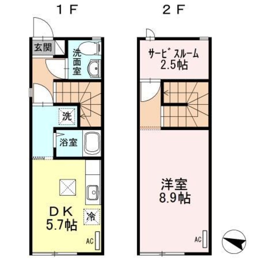 間取図 メゾネットみなみ