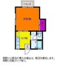 ハイライフ笹口Ｂ 1Kの間取り
