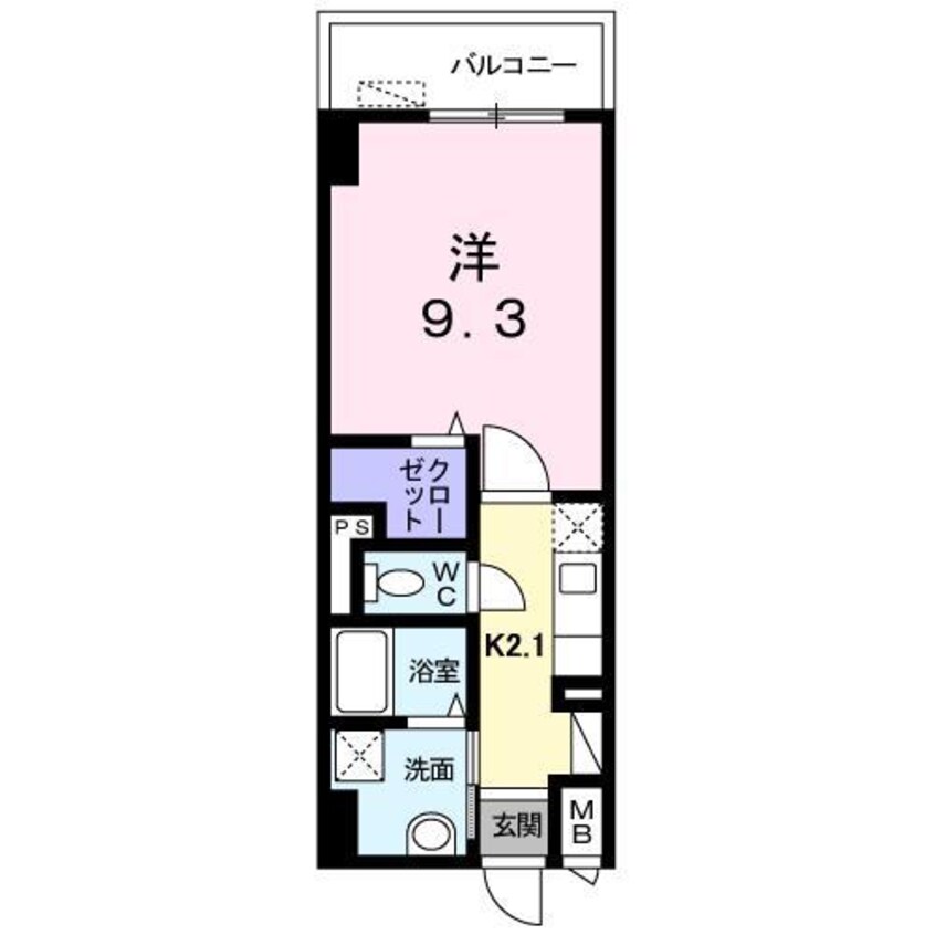 間取図 アメニティ万代