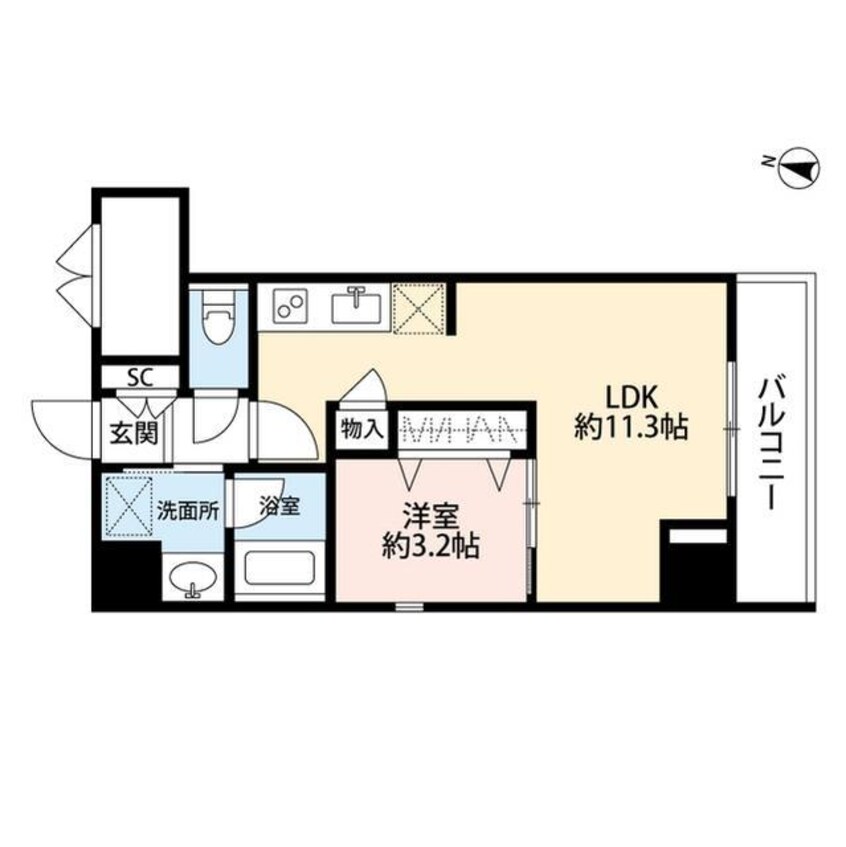 間取図 パークソレイユ弐番館