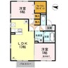 メゾンベール 2LDKの間取り