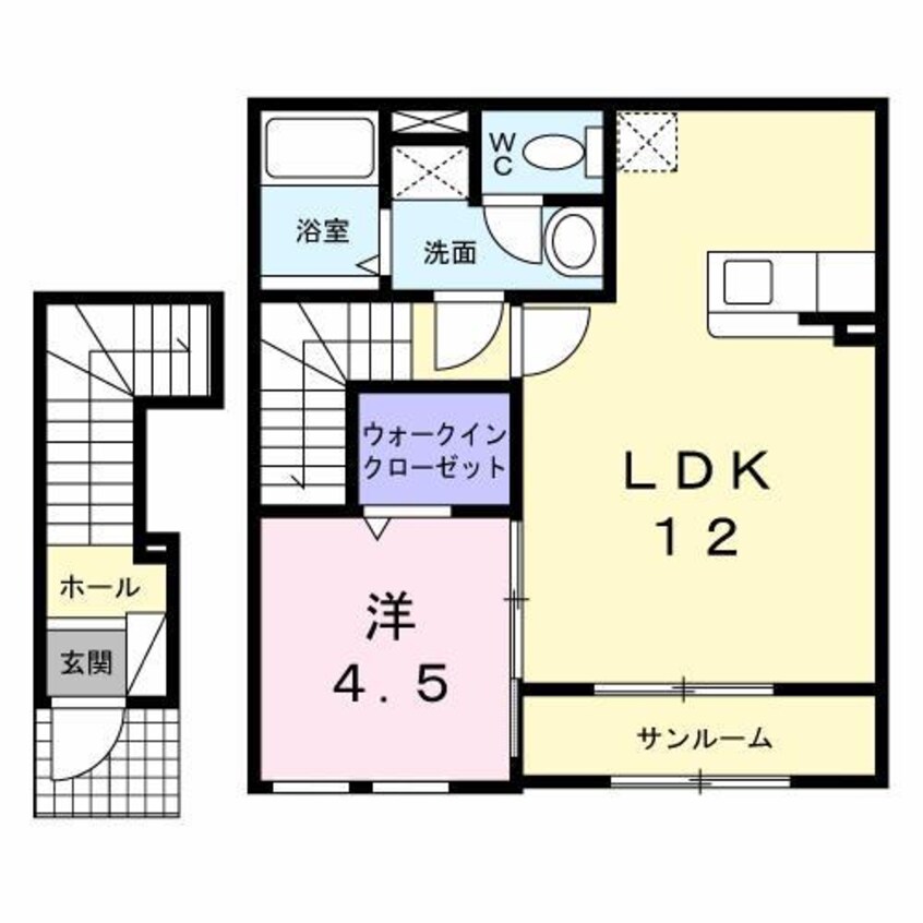 間取図 カサフェリスA
