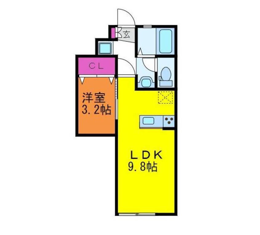 間取図 キーウエスト天神