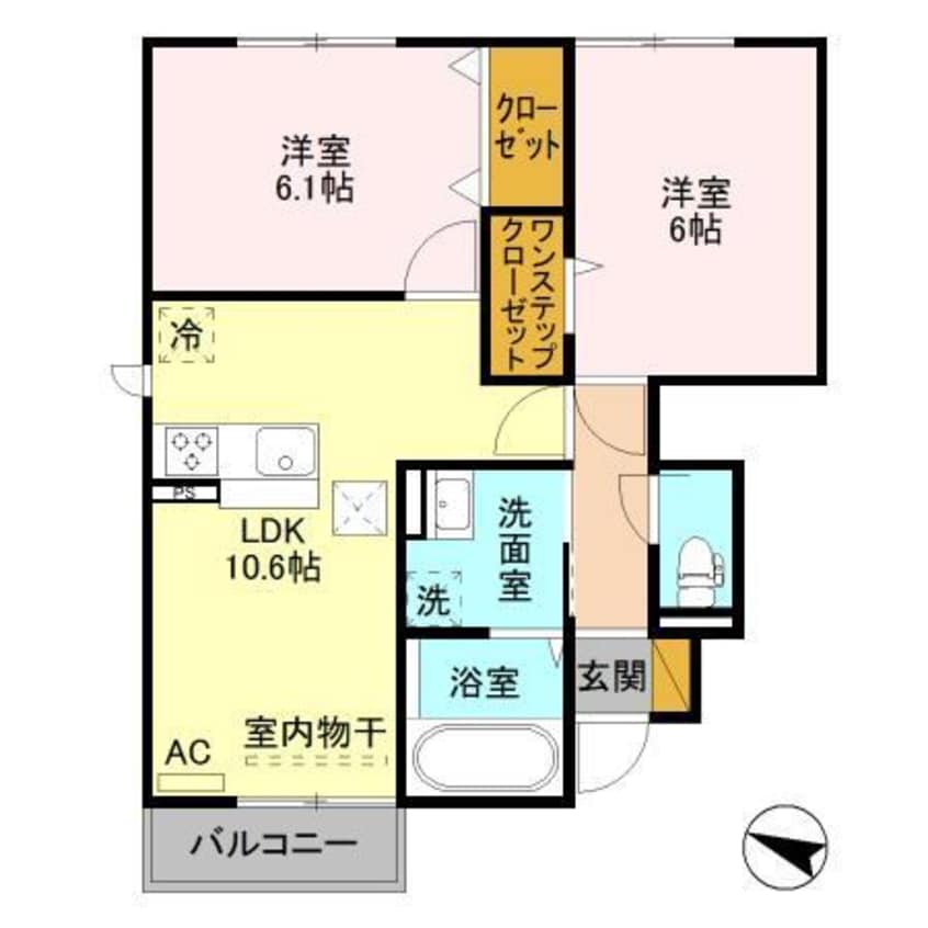 間取図 グランドソレイユＡ