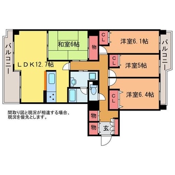 間取図 パストラルハイム駅南　606