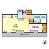DEARROOM堀之内南 1LDKの間取り