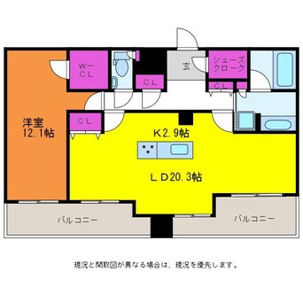 間取図 ザ・プレミア新潟萬代橋　1412