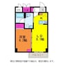 Kaya sumi topia 1LDKの間取り