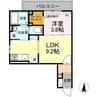 クロノス天神 1LDKの間取り