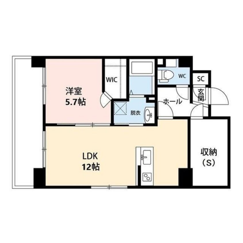 間取図 CUES東万代