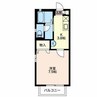 ヒルトップ 1Kの間取り