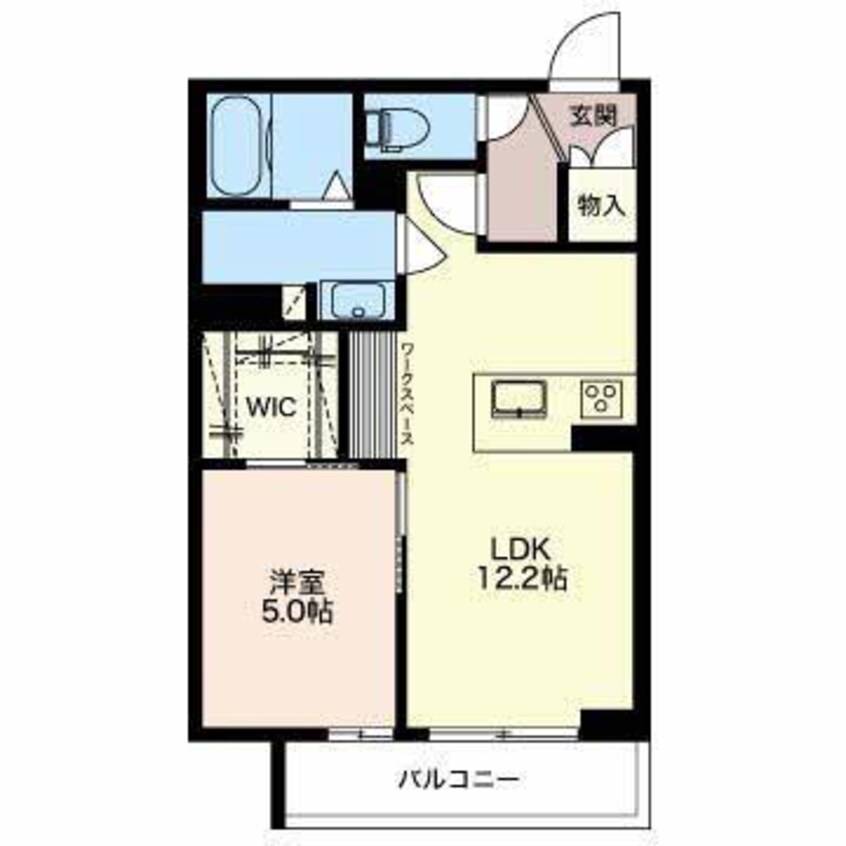 間取図 シャーメゾン万代ウェスト