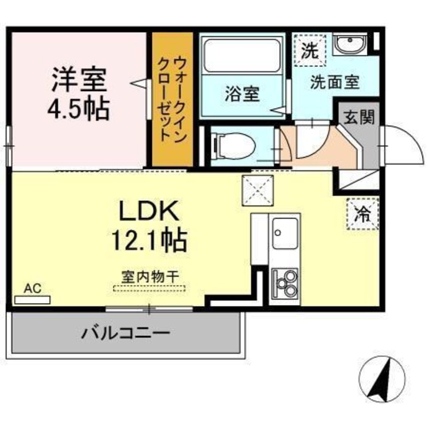 間取図 ビバル上近江