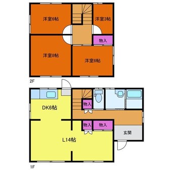 間取図 長潟１丁目貸家
