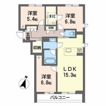 間取図 （仮）米山3丁目シャーメゾン