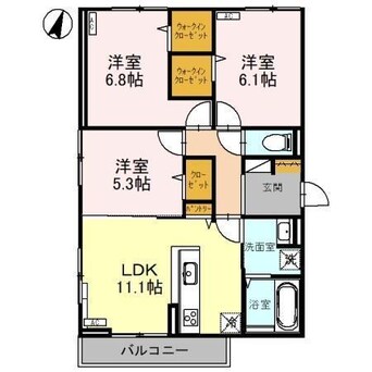 間取図 （仮）D-ROOM米山