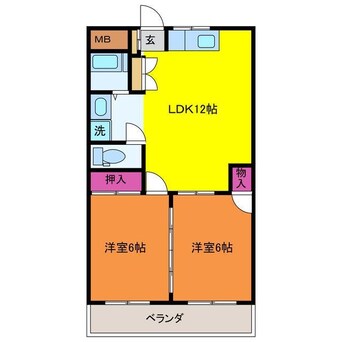 間取図 中善ハイツ