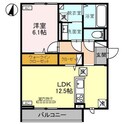 D-ROOMヴェルザンディの間取図