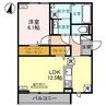 D-ROOMヴェルザンディ 1LDKの間取り