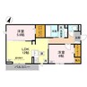 CLASSEUM幸西I 2LDKの間取り