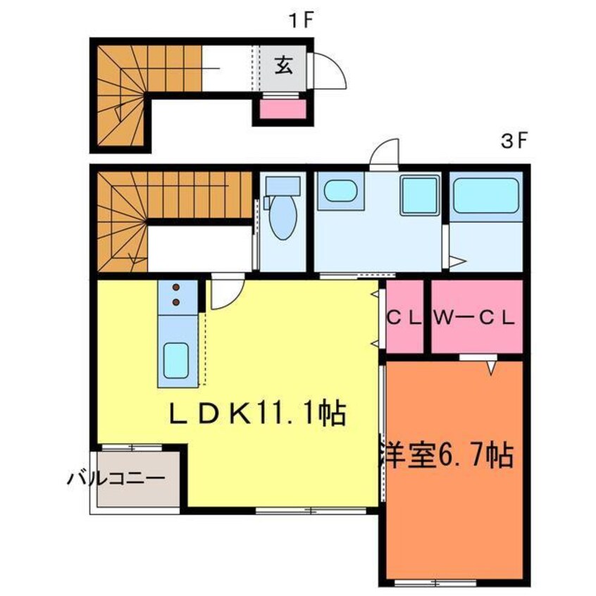 間取図 オリエントパーク