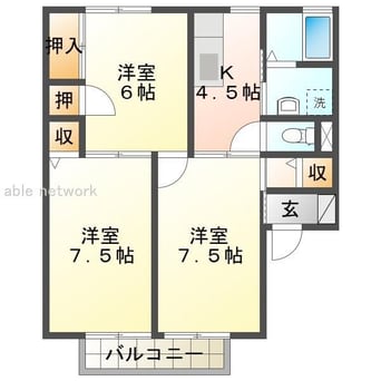 間取図 サンビレッジ