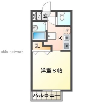 間取図 ラムール紫竹