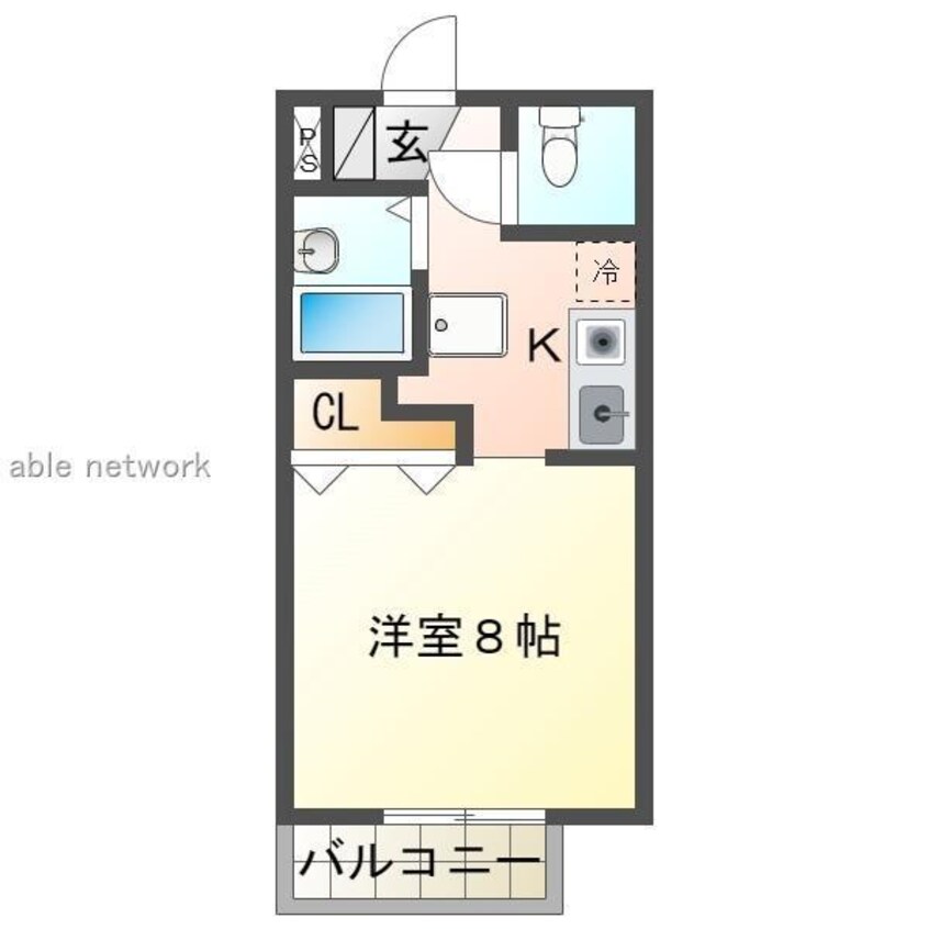 間取図 ラムール紫竹