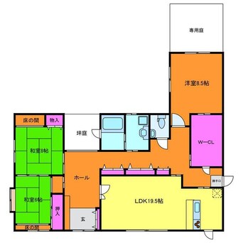 間取図 向陽1丁目貸家