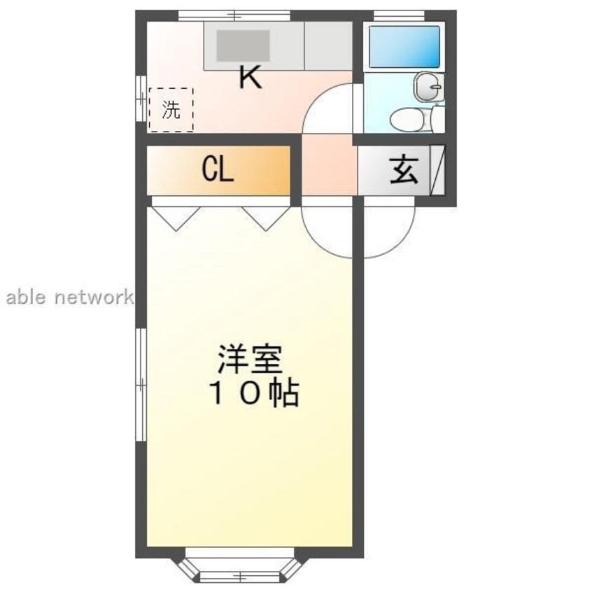 間取図 サンヒルズ有楽