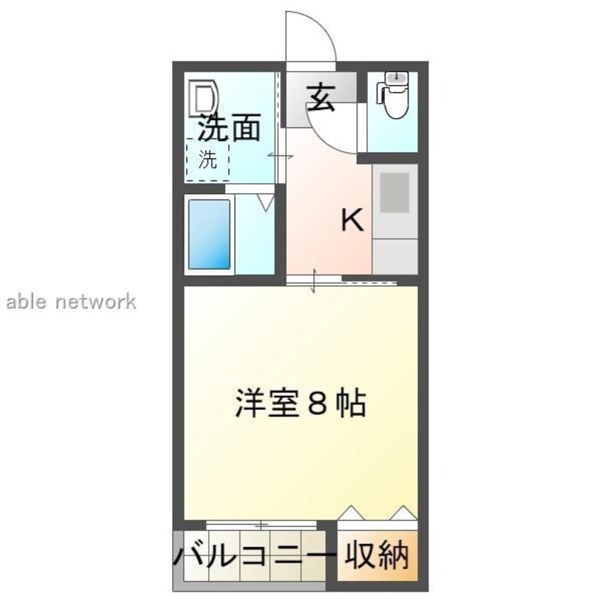 間取図 クレアーレ牡丹山