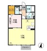 テミンク 1LDKの間取り