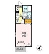 リビングカメリアＢ 1Kの間取り