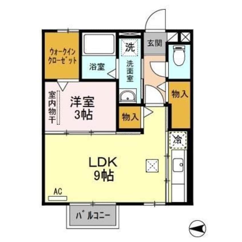 間取図 ローリエK