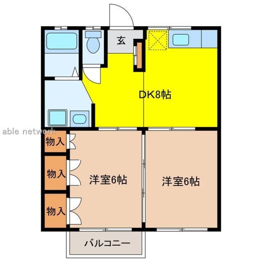 間取図 カーサアレイ