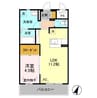 ドルチェ 1LDKの間取り