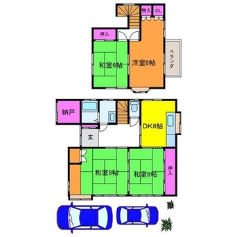 間取図 秋葉通り３丁目貸家