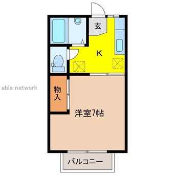 間取図 コーポりんどう