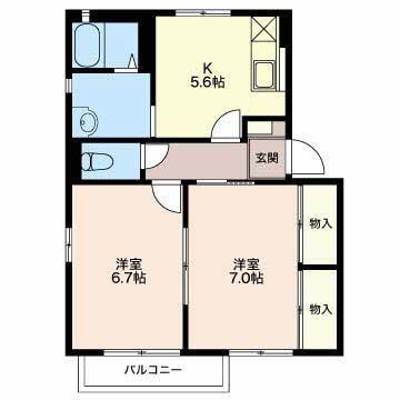 間取り図 ヴィラ　ヒマワリ