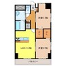 レ・モンデ新潟 2LDKの間取り