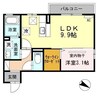 ソアリング 1LDKの間取り