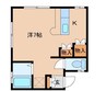 スプリングハイツ 1Rの間取り