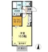 ロイスライブKC 1Rの間取り