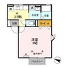 モア・紫竹 1Kの間取り
