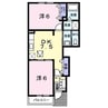 ロベリア 2DKの間取り